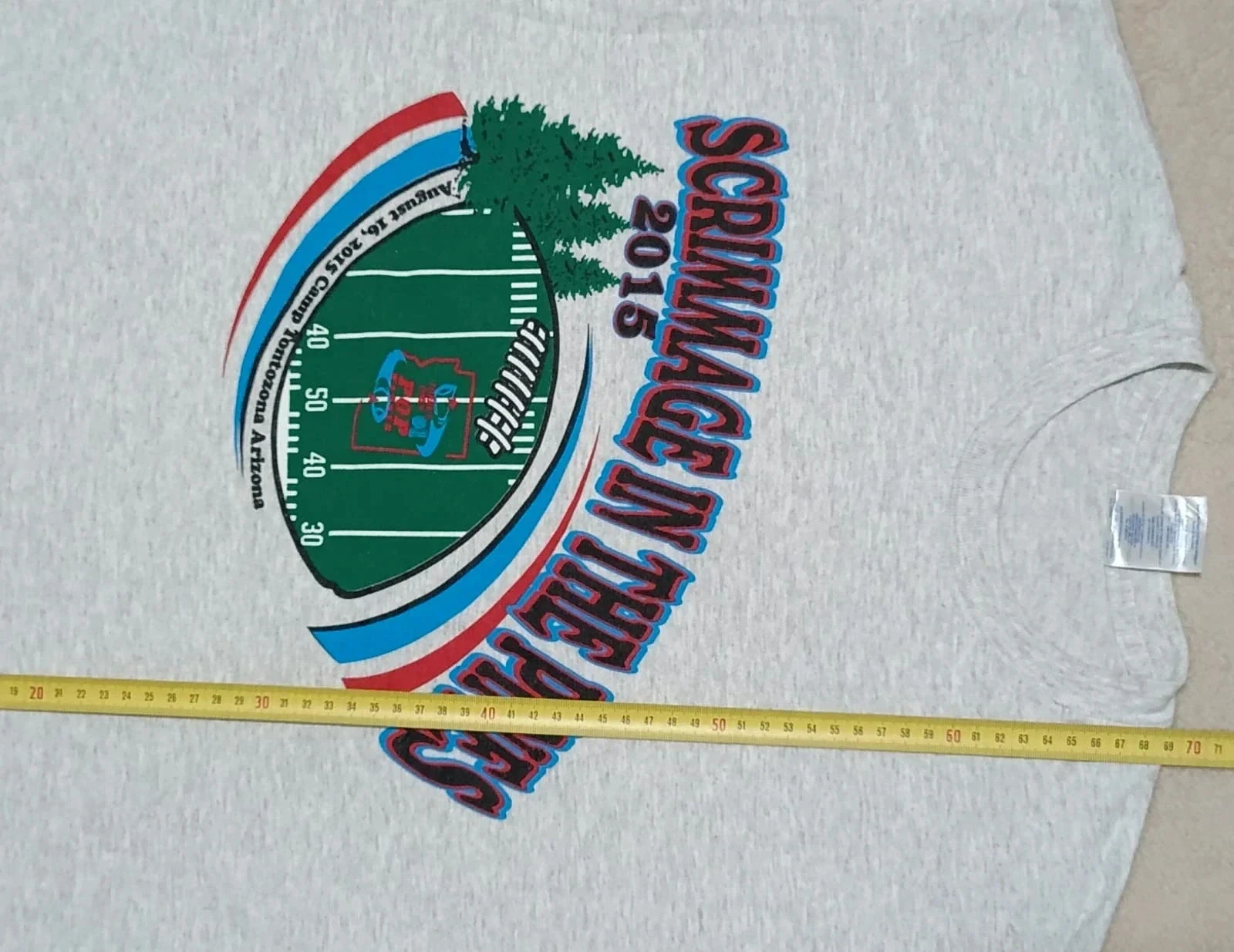 Camiseta Gildan Scrimmage In The Pines 2015 Futebol EUA cinza Tamanho M – photo 10